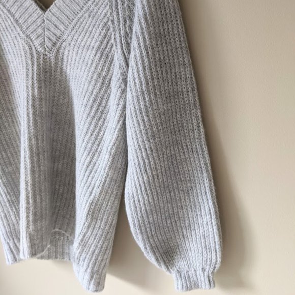 ASOS V Neck Fluffy Oversized Sweater - Picture 2 of 7